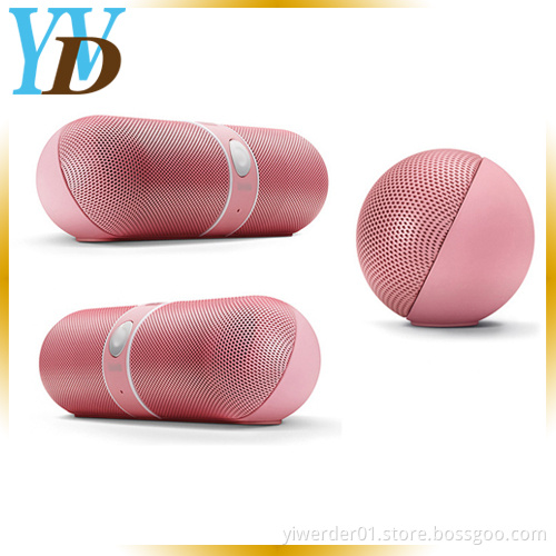 Cheapest Hi-Q Pink Mini Pills Portable Outdoor Wireless TF Card Bluetooth Speakers (YWD-Y12)